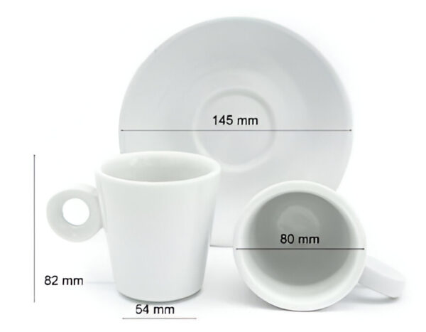 Taza porcelana modelo cónica apilable - Imagen 5