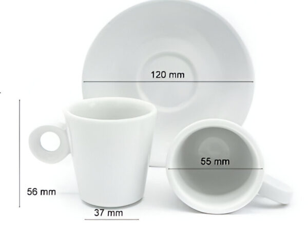 Taza porcelana modelo cónica apilable - Imagen 2