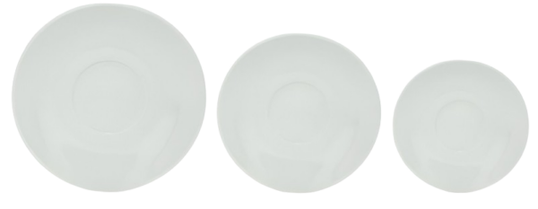 Plato porcelana blanco